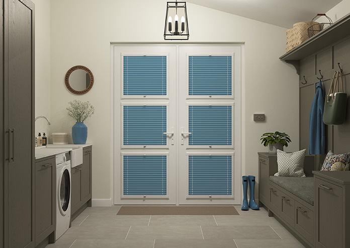 Pleated, Stone Blue - Perfect Fit Blind - Image 7